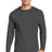 beefy t 100 cotton long sleeve t shirt smoke gray