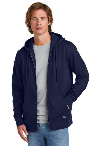 comeback fleece full zip hoodie true navy