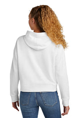 ladies comeback fleece pullover hoodie white