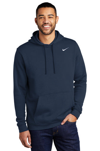 club fleece pullover hoodie navy