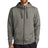 fleece sleeve swoosh full zip hoodie charcoal heather