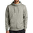 fleece sleeve swoosh full zip hoodie dark grey heather