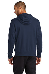 fleece sleeve swoosh full zip hoodie midnight navy