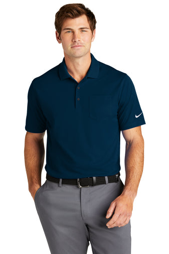 dri fit micro pique 2.0 pocket polo navy