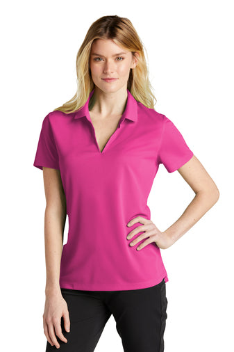 ladies dri fit micro pique 2.0 polo vivid pink