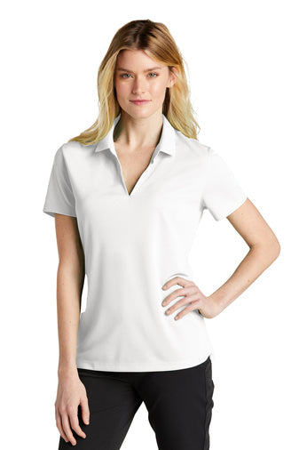 ladies dri fit micro pique 2.0 polo white