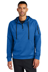 therma fit pocket 14 zip fleece hoodie game royal