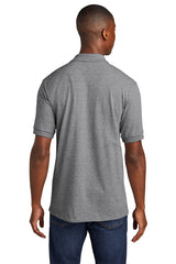 core blend jersey knit pocket polo athletic heather