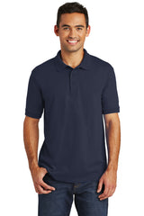 core blend jersey knit polo deep navy