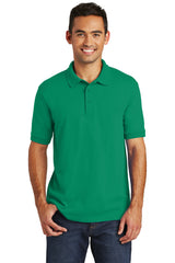 core blend jersey knit polo kelly