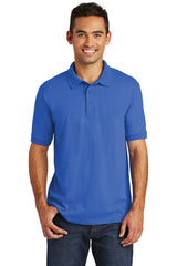 core blend jersey knit polo royal