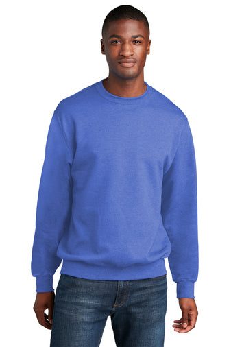 core fleece crewneck sweatshirt heather royal