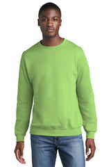 core fleece crewneck sweatshirt lime