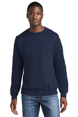 core fleece crewneck sweatshirt navy