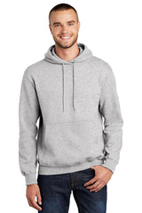 essential fleece pullover hooded sweatshirt ash