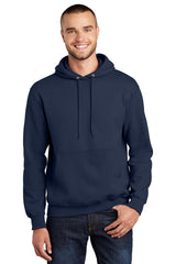 essential fleece pullover hooded sweatshirt navy