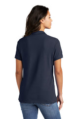 ladies combed ring spun pique polo deep navy