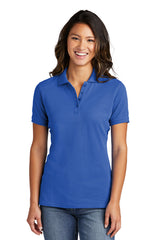 ladies combed ring spun pique polo royal