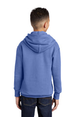 youth core fleece pullover hooded sweatshirt carolina blue