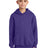 youth core fleece pullover hooded sweatshirt purple