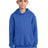 youth core fleece pullover hooded sweatshirt royal