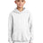 youth core fleece pullover hooded sweatshirt white