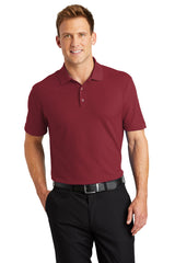 core classic pique polo burgundy