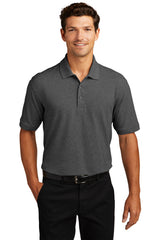 ezcotton polo charcoal heather