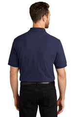 heavyweight cotton pique polo k420 navy