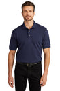 heavyweight cotton pique polo k420 navy