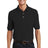 heavyweight cotton pique polo with pocket k420p black