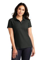 ladies core classic pique polo deep black