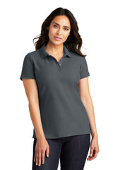 ladies core classic pique polo graphite