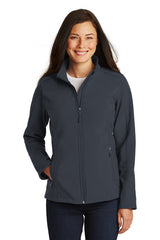 ladies core soft shell jacket battleship grey