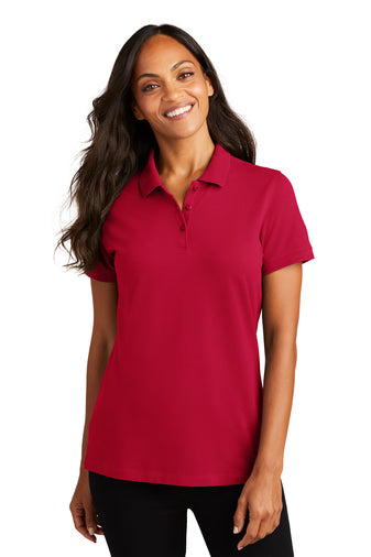 ladies ezcotton polo apple red