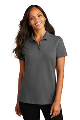 ladies ezcotton polo sterling grey