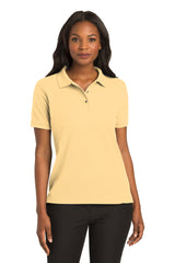 ladies silk touch polo banana