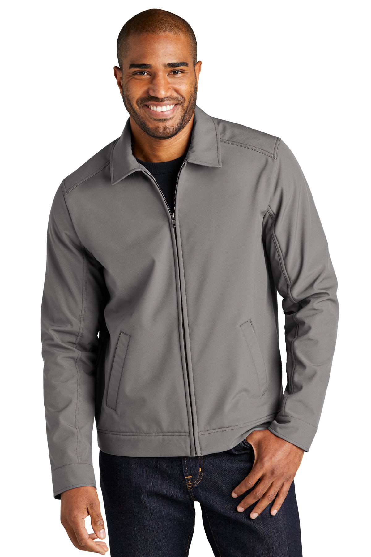 mechanic soft shell jacket deep smoke