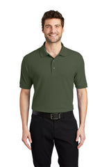 silk touch polo clover green