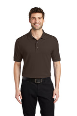 silk touch polo coffee bean