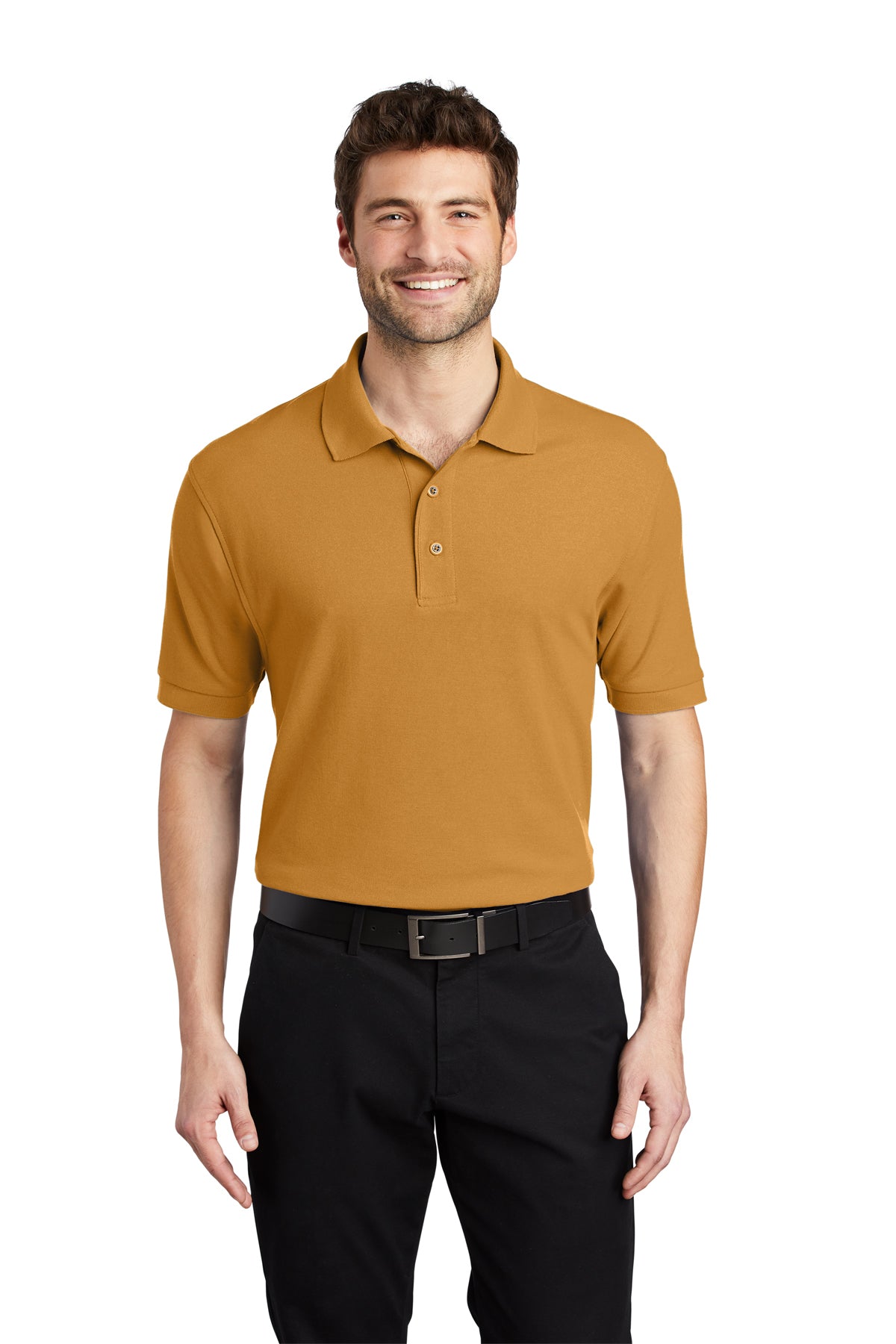 silk touch polo gold