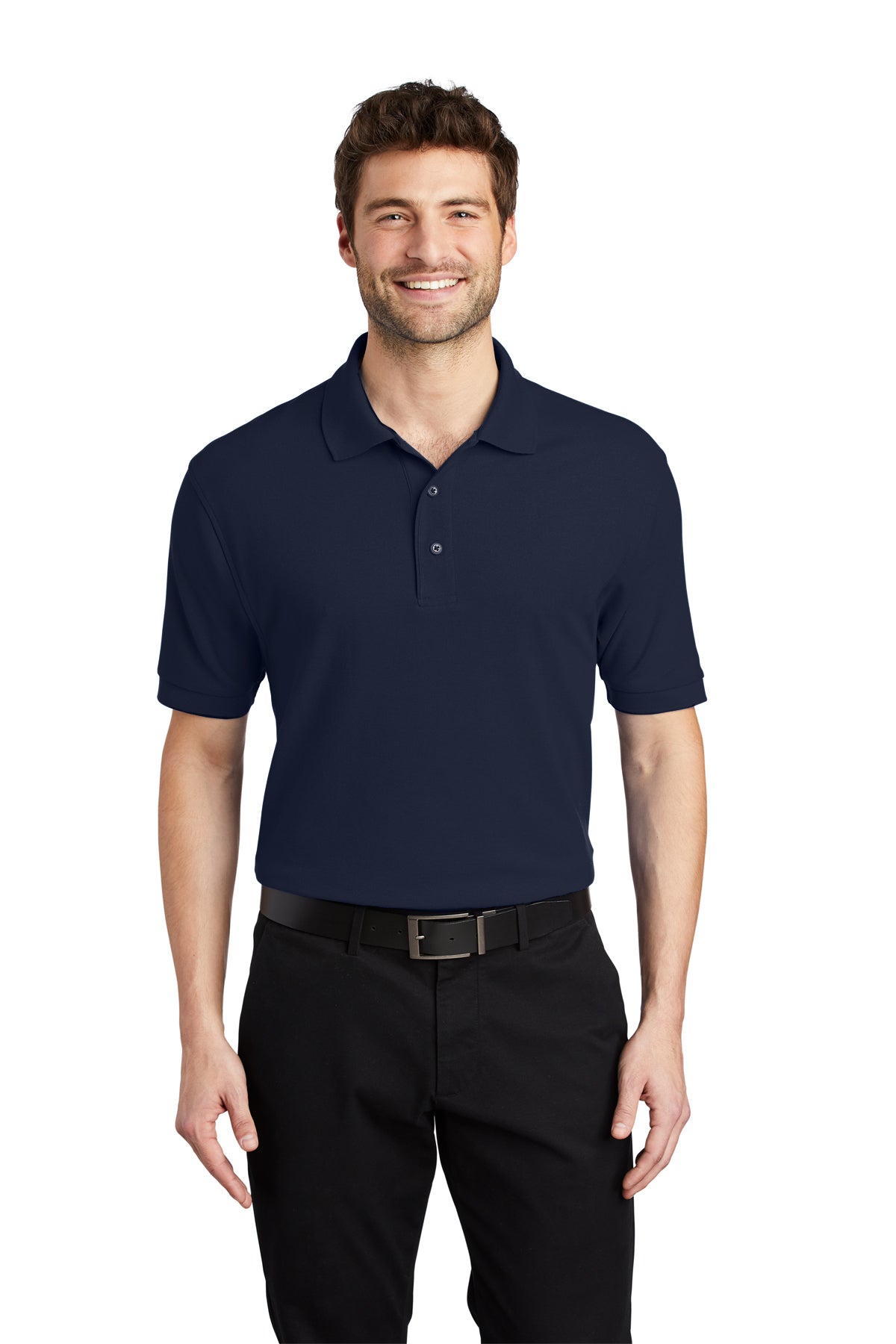 silk touch polo navy