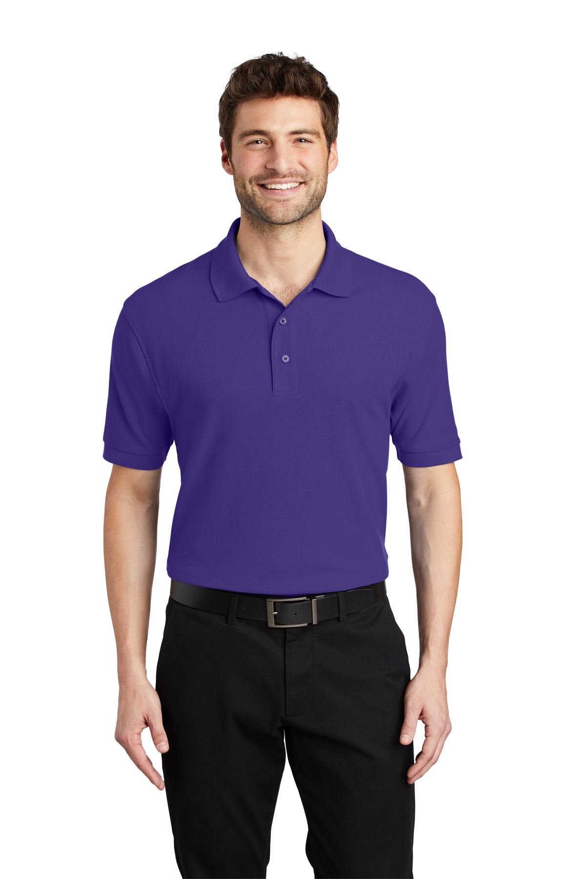 silk touch polo purple