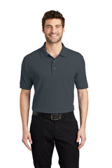 silk touch polo steel grey