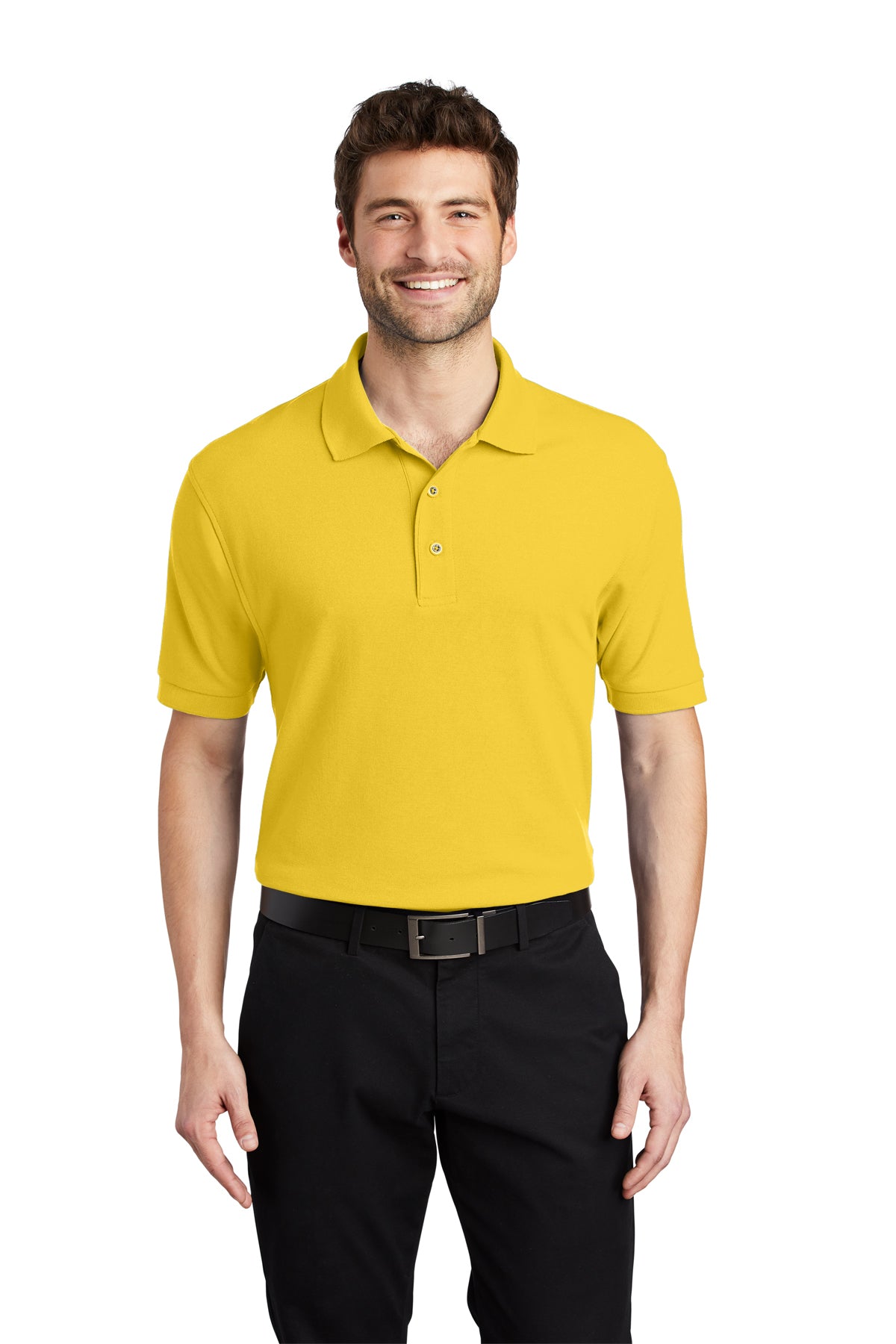 silk touch polo sunflower yellow