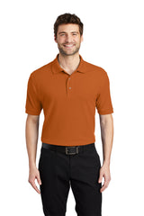 silk touch polo texas orange