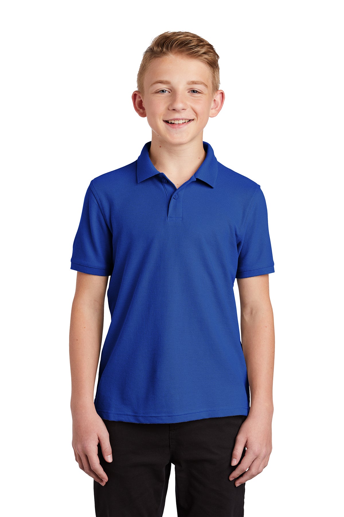 youth core classic pique polo true royal