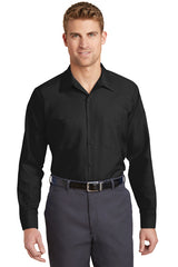 long size long sleeve industrial work shirt black