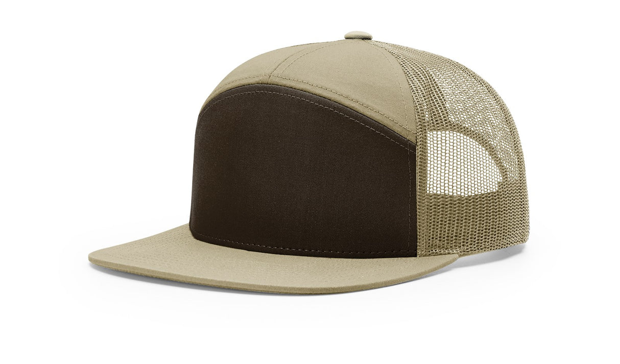 richardson trucker cap hat 7 panel hats brown khaki