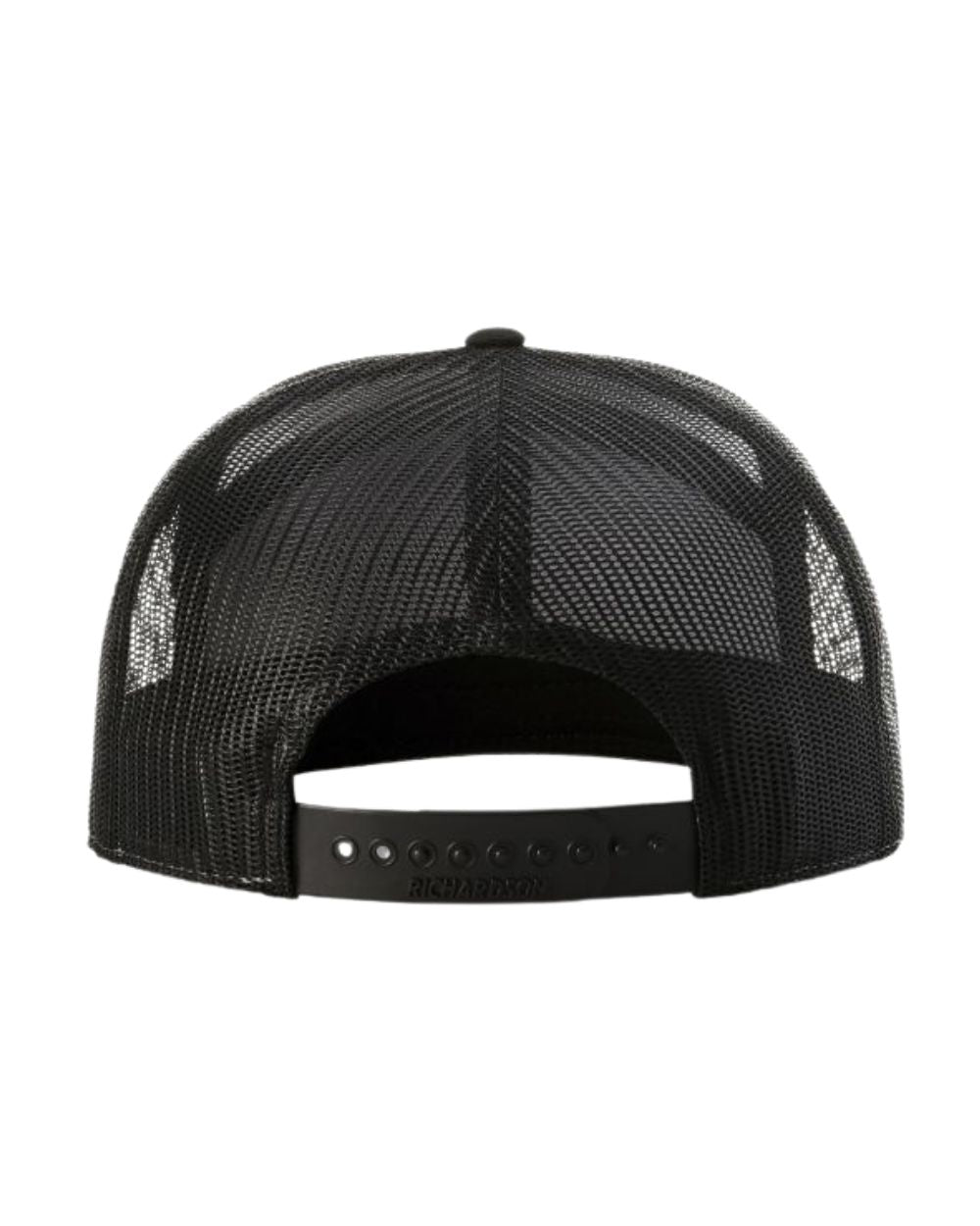 richardson trucker cap hat 7 panel hats charcoal black back